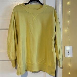 Aerie Yellow Crewneck Sweatshirt